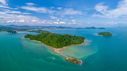 Obraz premium Coastline of Thailand, Drone Aerial UAV