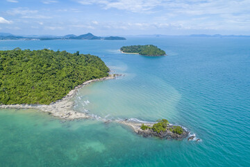 Fototapeta premium Coastline of Thailand, Drone Aerial UAV