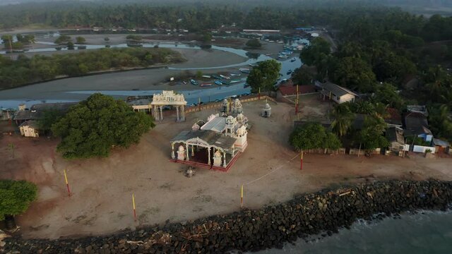 Salli Muthumariyamman Temple shore Sri Lanka holy place tropical island