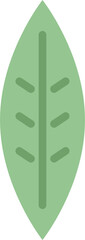 willow leaf flat icon