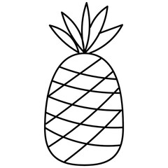 summer_pineapple line icon