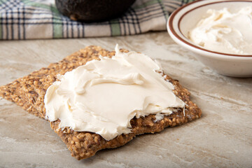 Cream cheese and crackers