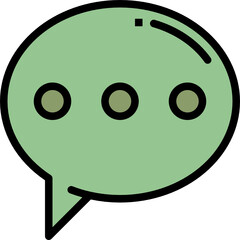 message color outline icon