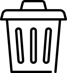 bin outline icon