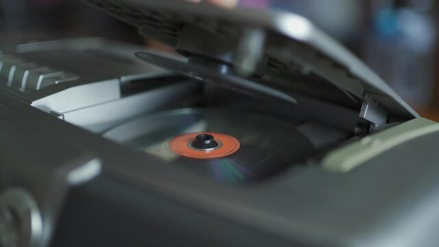 Insert cd into a cd player