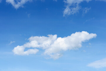 Naklejka na ściany i meble The sky is blue with clouds, beautiful by nature.