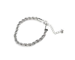 Beautiful bracelet on white background