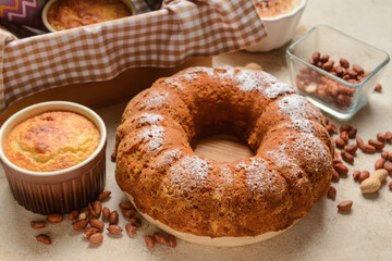 Traditional food for Festa Junina (June Festival) on grunge background