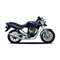 illustration of motor cycle vector design