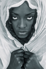 African Woman with a Scarf