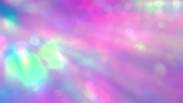 Pastel purple pink blue colors rays and highlights. Blur in motion. Optical Crystal Prism Flare Beams. Abstract light animation. Rainbow light flares background or overlay