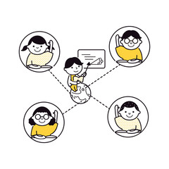 SDGs　目標4：質の高い教育をみんなにのイメージ