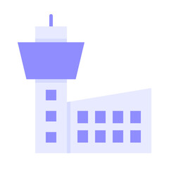 Air traffic control tower icon