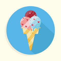 ice cream with sprinkles