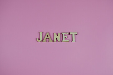 text " janet". female name janet