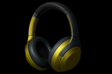 3D rendering of gaming headphones for cloud gaming and streaming