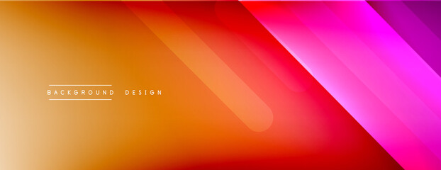 Dynamic lines abstract background. 3D shadow effects and fluid gradients. Modern overlapping forms