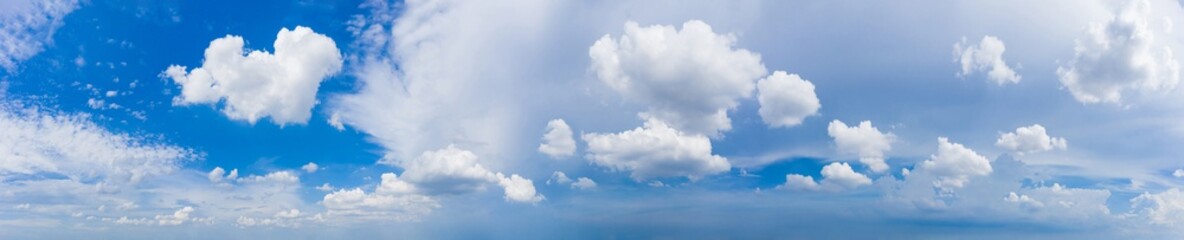 Naklejka na ściany i meble Supersize panorama blue sky with clouds on the sky as background