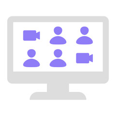 Video Conference is a pack of simple editable icons thematics of Video Conference. Combine different elements to create eye-catching compositions that help you tell a better story for your lan