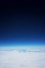 Survol d& 39 un glacier, vue depuis l& 39 orbite terrestre basse