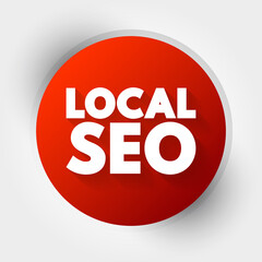 Local Seo text, business concept background