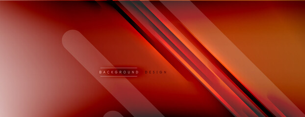 Abstract background. Shadow lines on bright shiny gradient background.