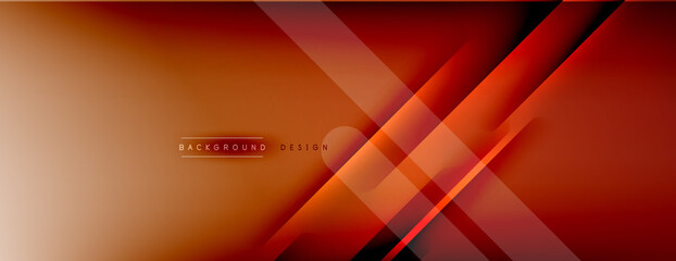 Abstract background. Shadow lines on bright shiny gradient background.