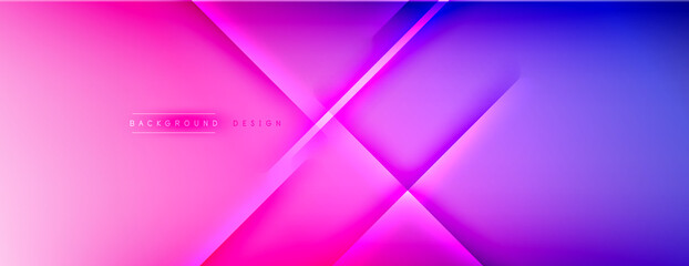 Abstract background - lines composition created with lights and shadows. Technology or business digital template. Trendy simple fluid color gradient abstract background with dynamic