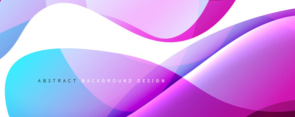 Trendy simple fluid color gradient abstract background with dynamic wave line effect. Vector Illustration For Wallpaper, Banner, Background, Card, Book Illustration, landing page