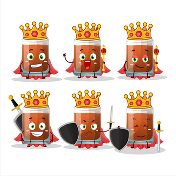 A Charismatic King root beer with ice cream cartoon character wearing a gold crown