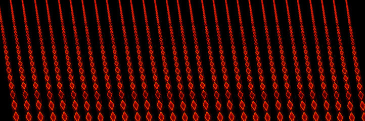 Neon Signs Photo Composite Neon Building Elements Red Diamonds