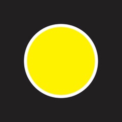 Logo circle background. Decoration logo. Icon circle. The icon in a colored circle with a white bold border. Web button, modern flat design.