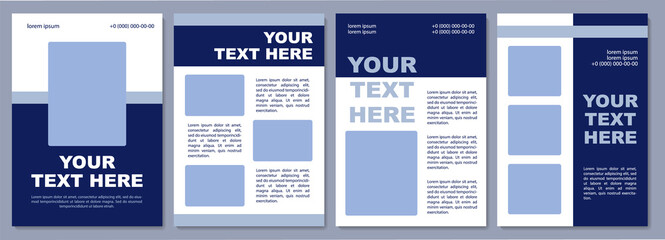 Promoting specific service brochure template. Flyer, booklet, leaflet print, cover design with copy space. Your text here. Vector layouts for magazines, annual reports, advertising posters