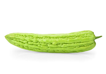 Chinese bitter gourd on white background