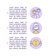 Wide people reach concept line icons with text. PPT page vector template with copy space. Brochure, magazine, newsletter design element. Fast media growth linear illustrations on white