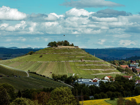 Die Burgruine Weibertreu in Weinsberg bei Heilbronn, Baden-W&uuml;rttemberg