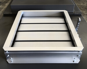 Close-up Shot of Manually Controlled Volume Damper 