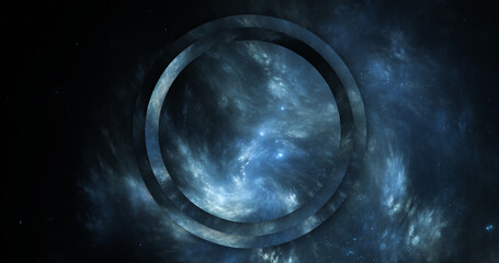 Abstract Circle Space Background #17