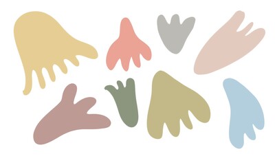 Abstract background with colourful abstract jelly blotches 