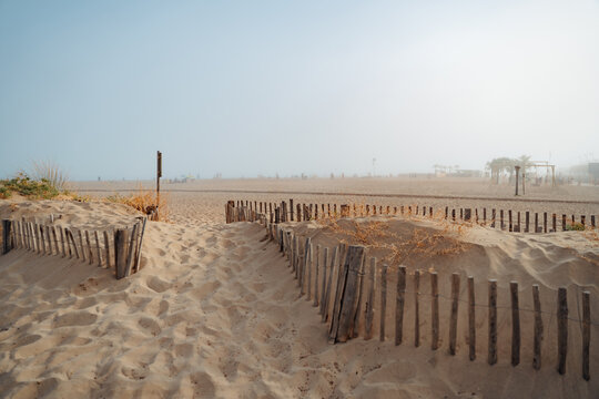 Valras-Plage sandy beach south of France