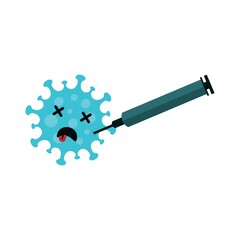 COVID-19 Vaccine  Corona Virus SARS CoV 2 Flat