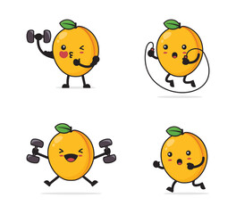 apricot cartoon character
