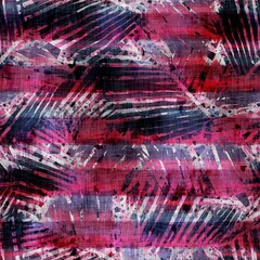 Fancy ornate fuchsia stripe seamless pattern for print. High quality illustration. Expensive looking stripe pattern. Fashionable stylish trendy look. Classy surface design for fashion or interiors.