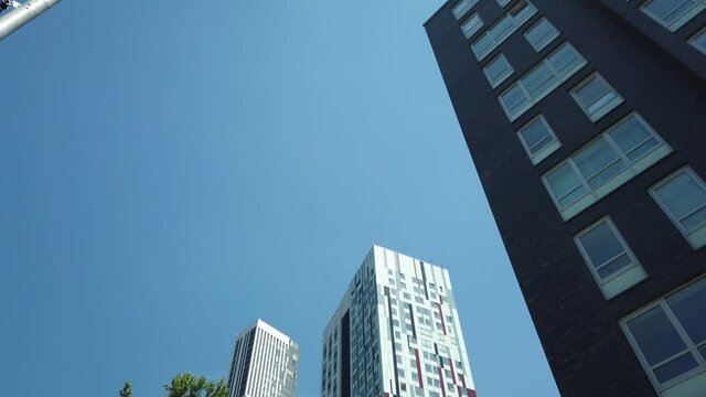 View of the houses in the headliner residential complex in Moscow 2