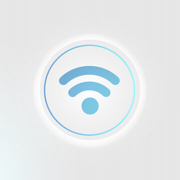 connection signal icon, wifi symbol radio logo. Wireless technology