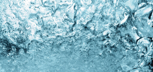 abstract blue frozen shaped background