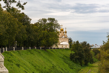 Classical architecture of Ryazan, a city in Russia. 