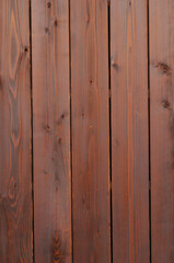 Naklejka premium 茶色の板壁