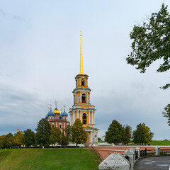 Classical architecture of Ryazan, a city in Russia. 