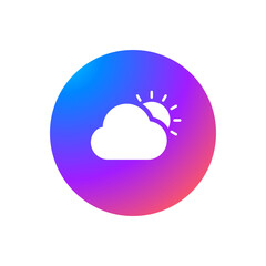 Mostly Cloudy - Sticker